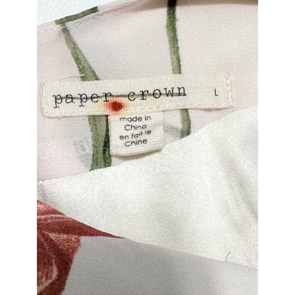 Anthropologie Paper Crown‎ Tulipa Double Tie Sleeveless Party Mini Dress Large - Picture 2 of 13